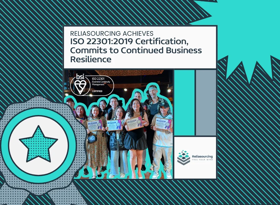 Reliasourcing Achieves ISO 22301 2019 Certification Commits to Continued Business Resilience